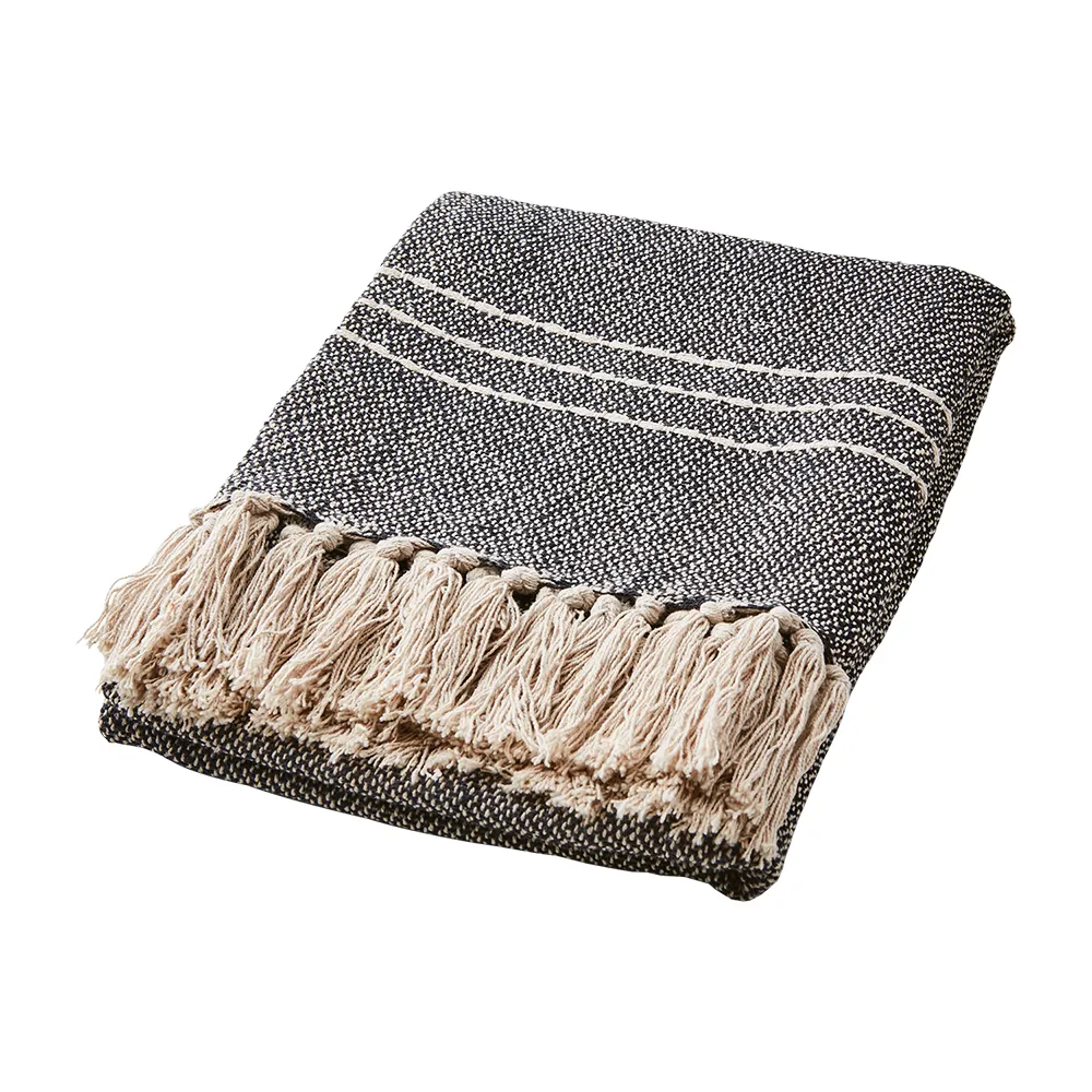 Affari of Sweden, ANNA tæppe sort/naturligt