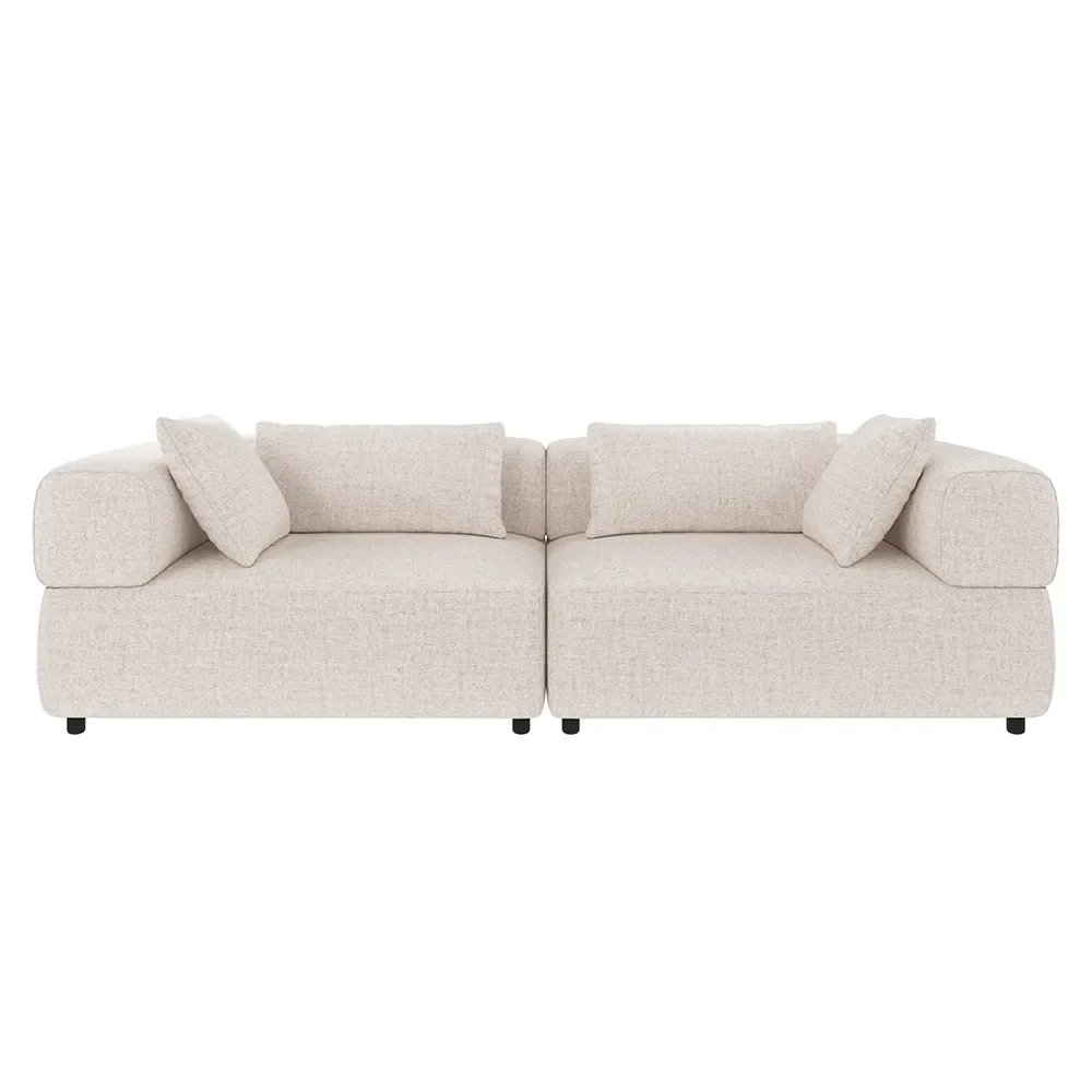 Falkner sofa 3-personers stof Oscar lys beige