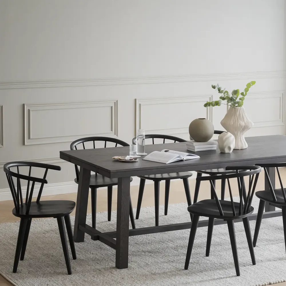 Carmen spisebordsstol sort