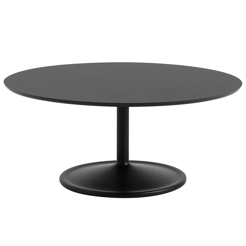 Muuto, Soft Coffee Table 95 cm Black nanolaminate Black