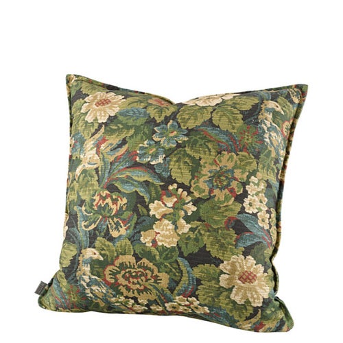 Pudebetræk med blomstermotiv i Ebonleaf - 50x50 cm