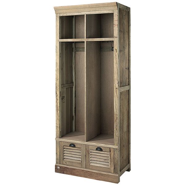 Elmwood Garderobeskab Åbent Artwood