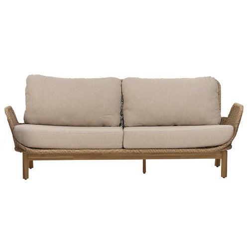 Lily 2,5-pers. sofa  Twist straw / Plush wheat / teak