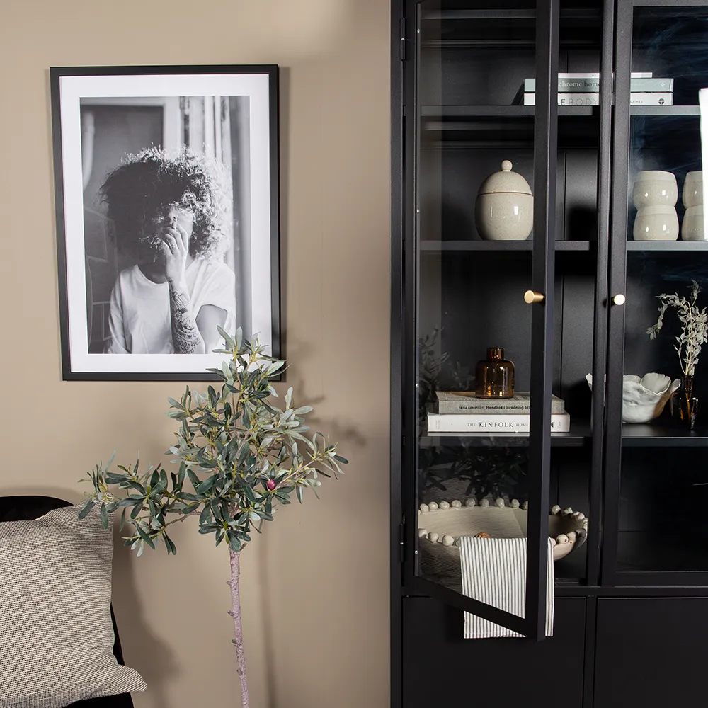 Bakal Vitrineskab Sort