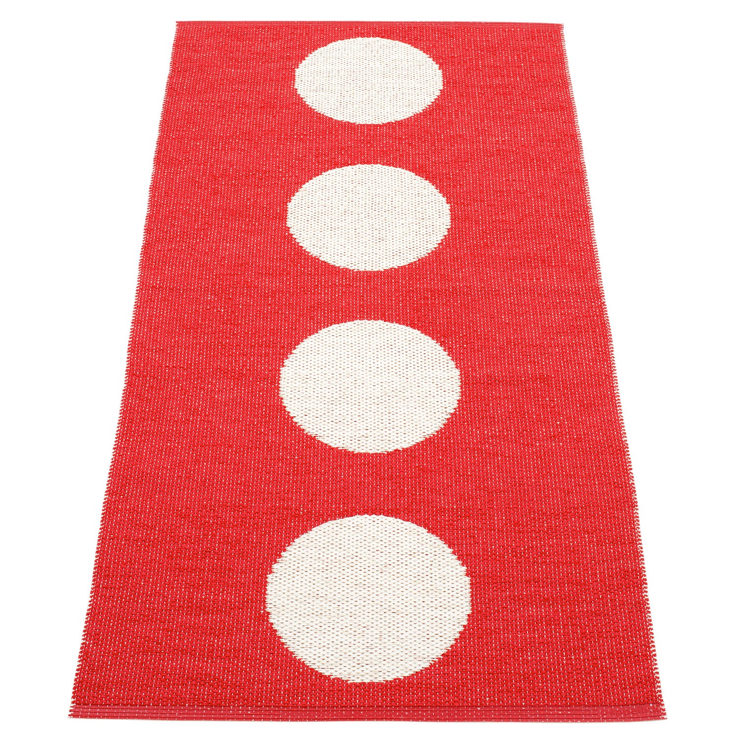 Pappelina, Vera tæppe 70x150 cm red / vanilla