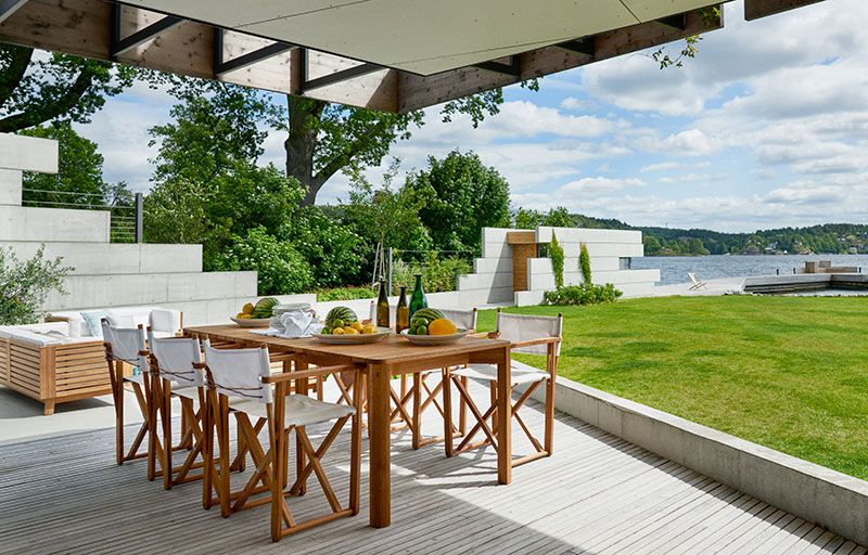 Korsö 200x100 cm Spisebord Teak Skargaarden