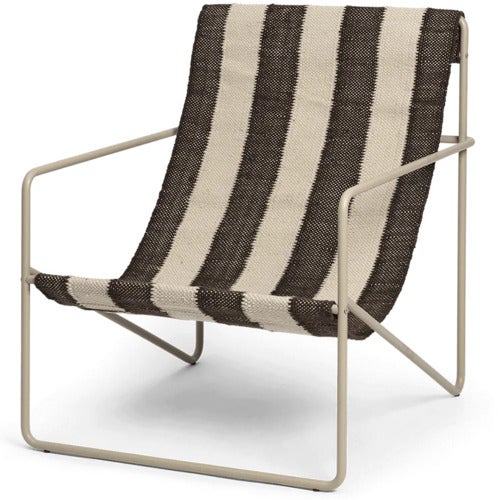 Desert Lounge Lænestol Cashmere/Off-white/Chocolate