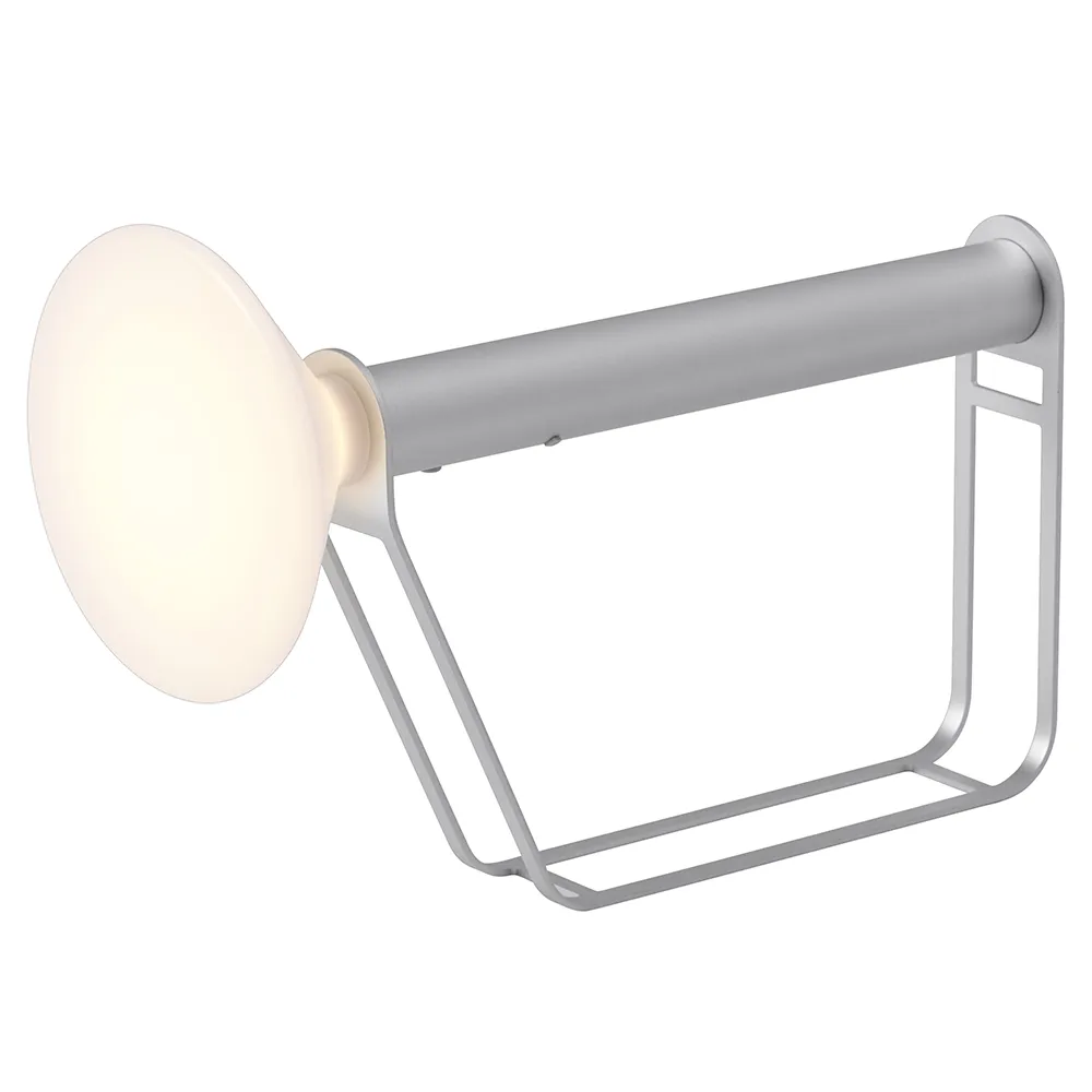 Piton transportabel lampe aluminium