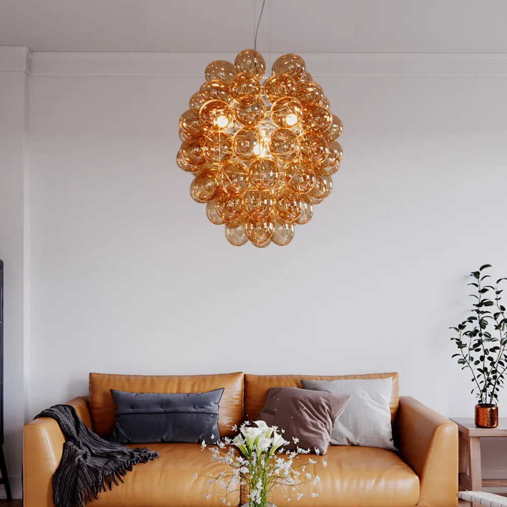 Deluxe loftslampe Ø64cm Konjak