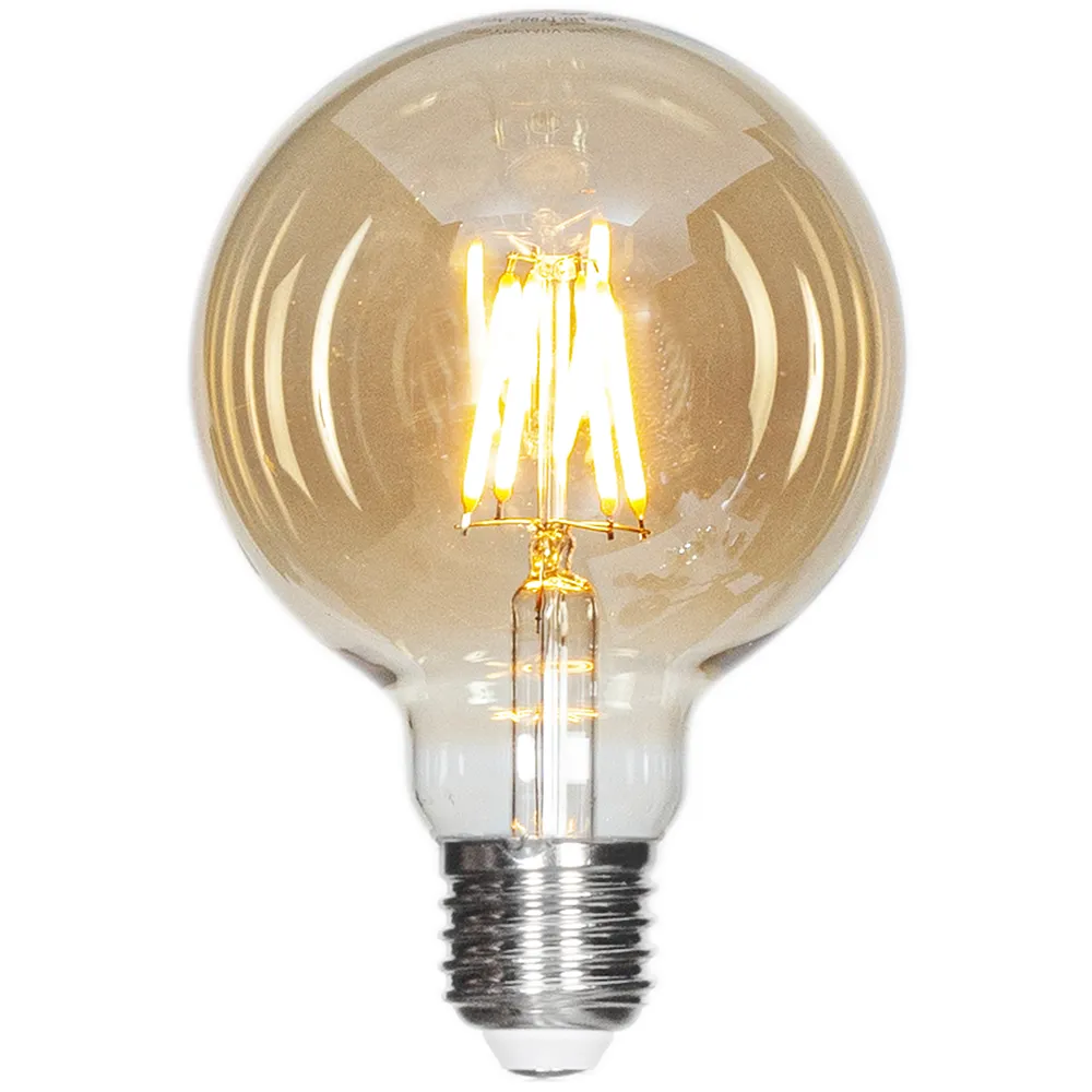 by Rydéns Filament lyskilde LED dæmpbar globe E27 4W Ø95mm Amber