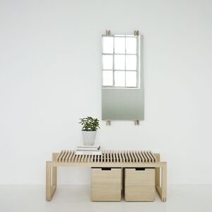 Cutter bænk 120 cm sort eg