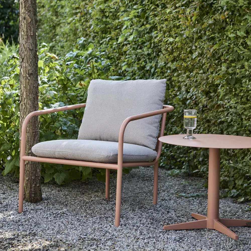 Bendt Lænestol Teddy Beige/Peach