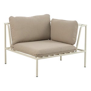 Collier hjørnestykke  Pearl white / Teddy beige