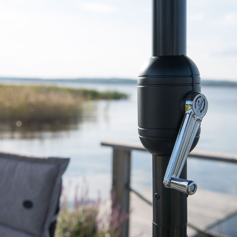 Parasol 300 cm beige aluminium 