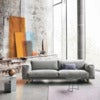 Rest Sofa 3-sæders metalbase Hearth 6/Sort