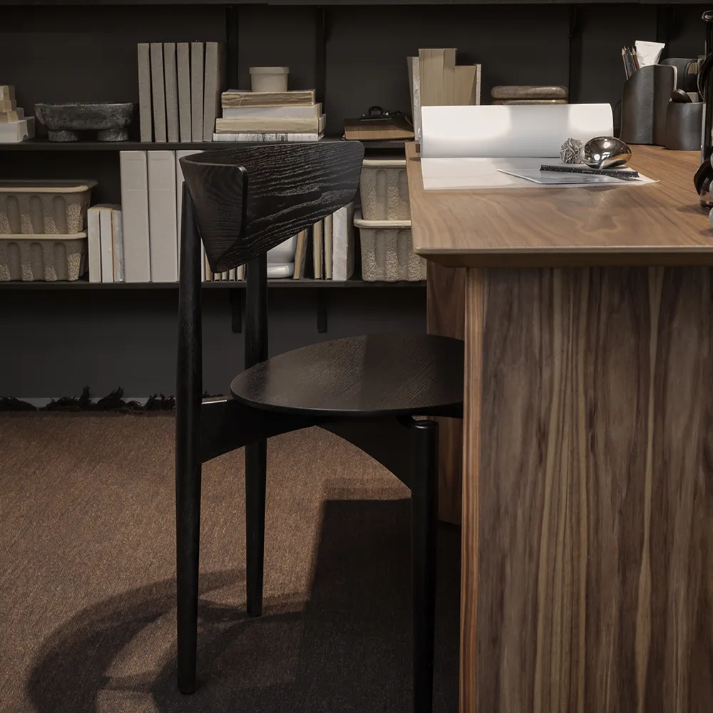 Herman Spisebordsstol Wood - Black