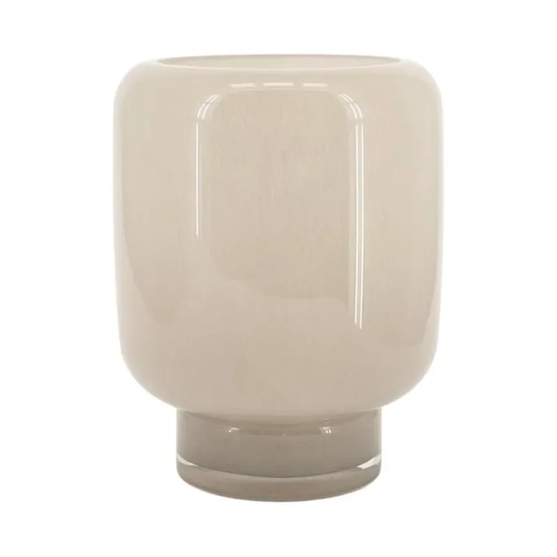 Solenne large 19,5x19,5x25 cm glas taupe