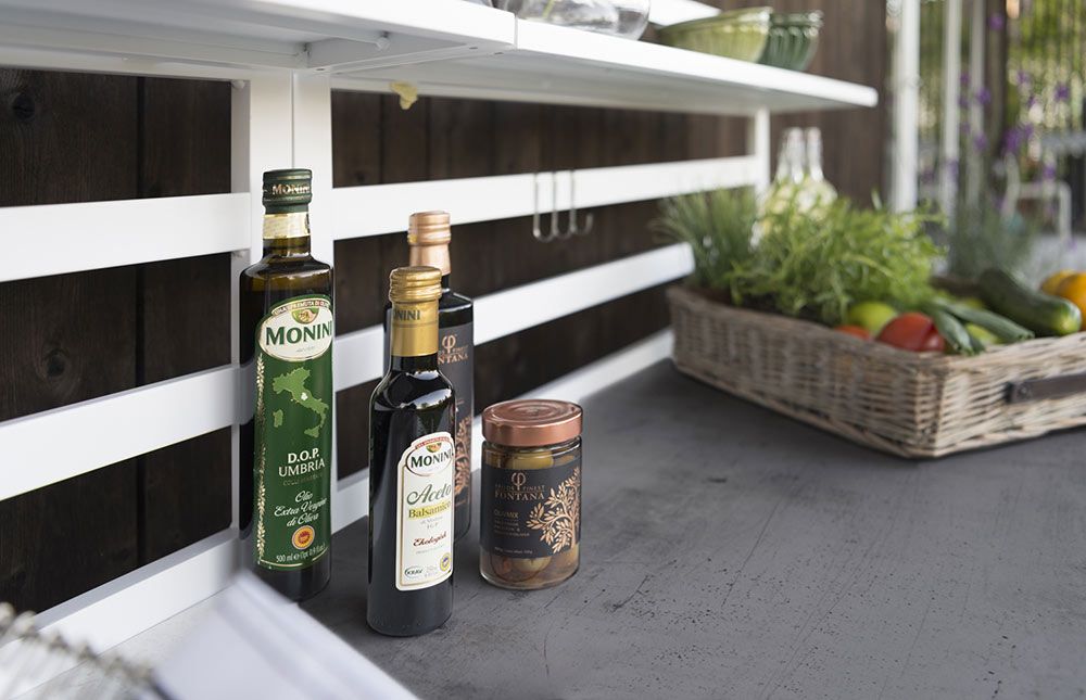  Åminne Udekøkken Med Vask Hvid