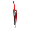 Spaghetti footrest red matt aluminium