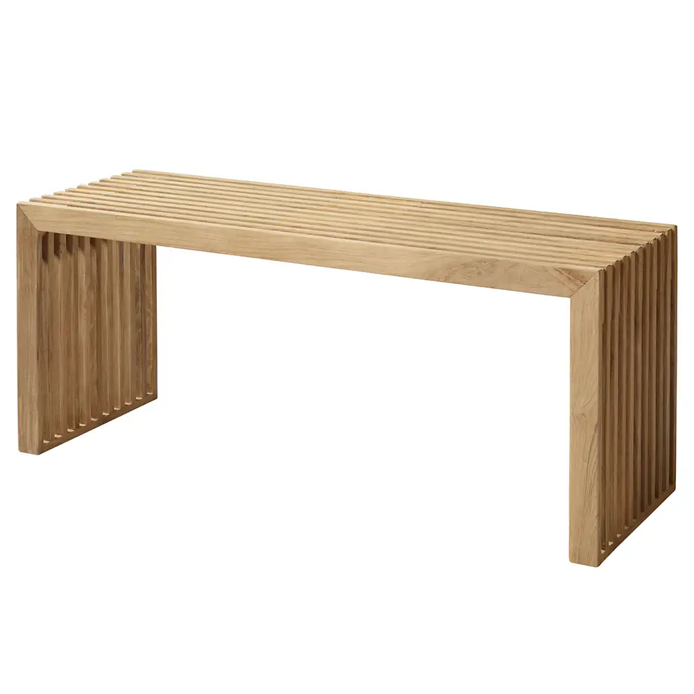 Cinas, Rib Bænk 104 cm Teak
