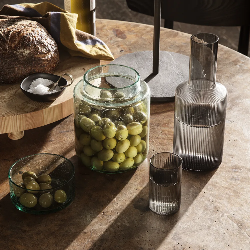 Ripple Verrines drikkeglas 4-pak - Smoked Grey