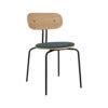 Curious Spisestol Eg/Sort Metal Quantum Blue