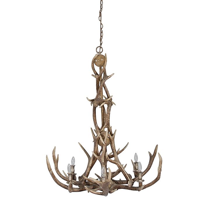 Artwood, Lysekrone New Antler Chandelier Artwood
