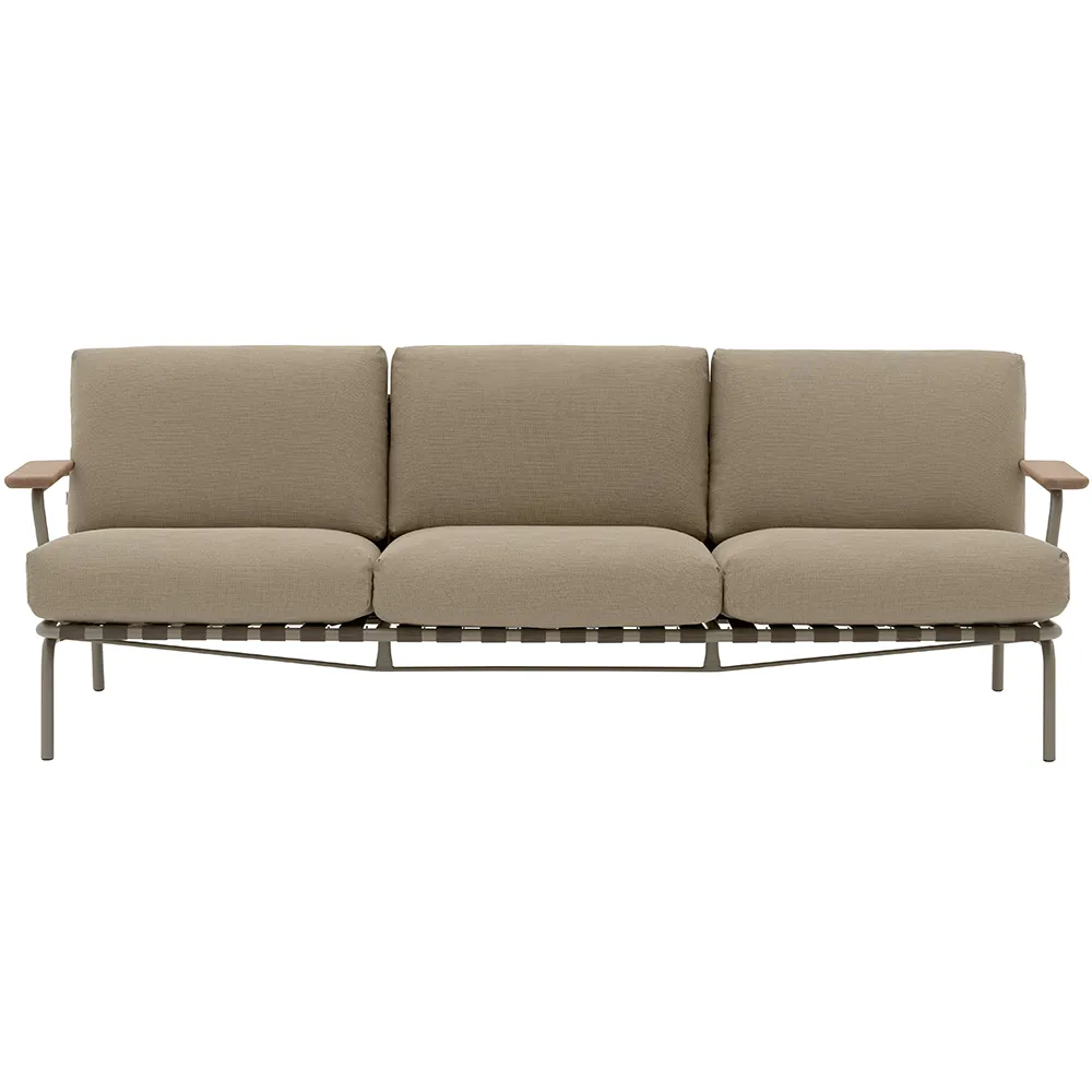 Muuto, Settle 3-personers sofa Ribbed Weave 5/Taupe