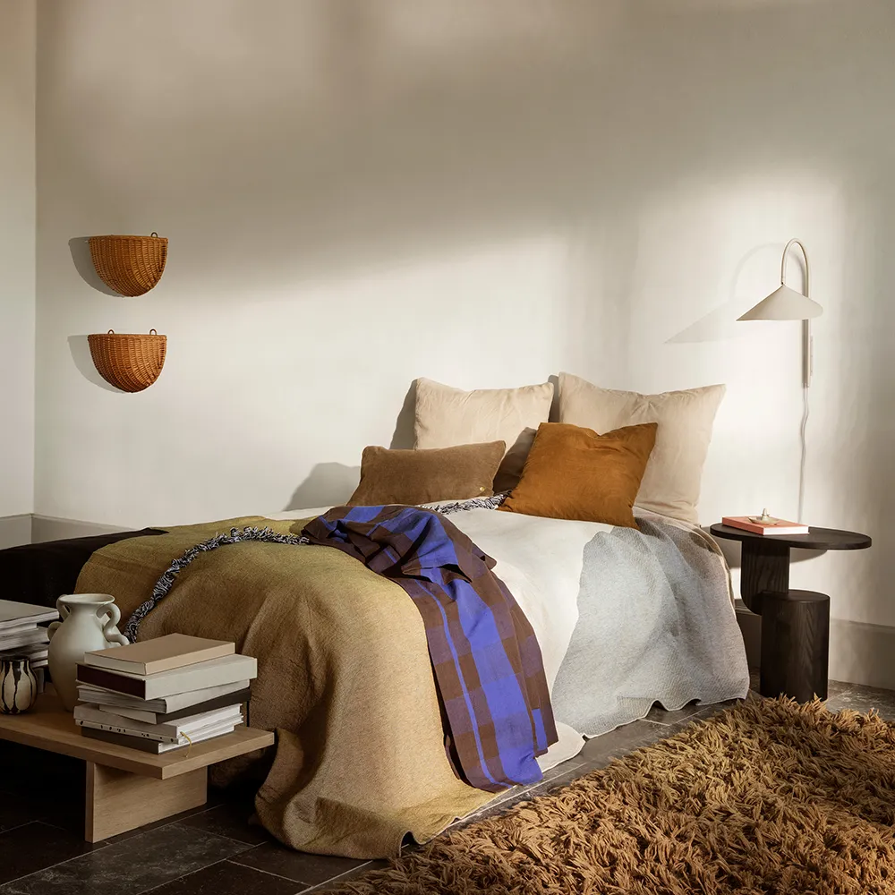 Flettede vægkurve 2-pak