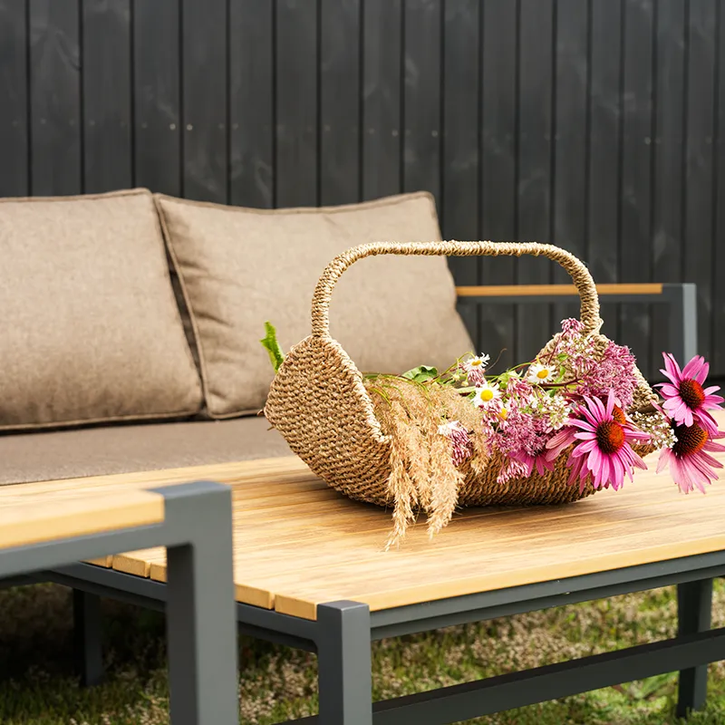 Cap hjørnesofa Stor Anthracite / Brown 