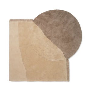 View Tuftet Tæppe 180x180 cm - Beige