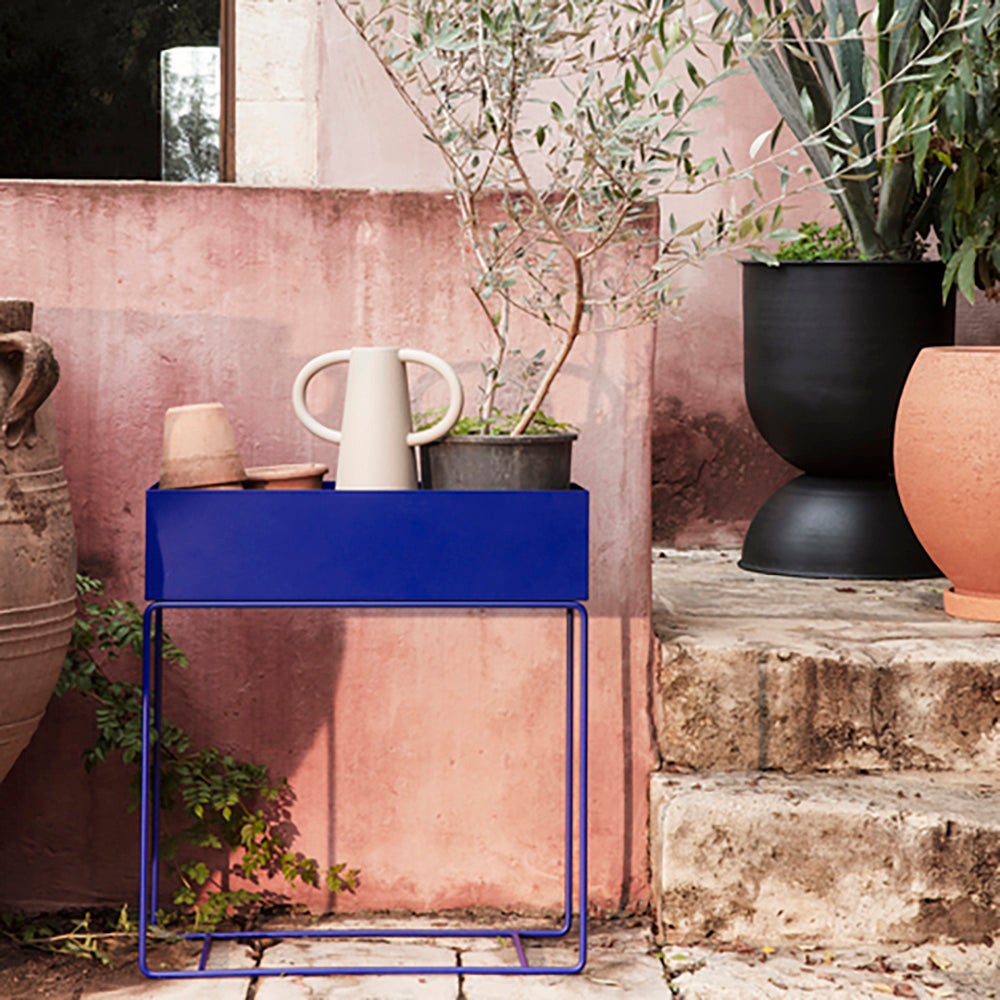 Blomsterkasse - Lyseblå