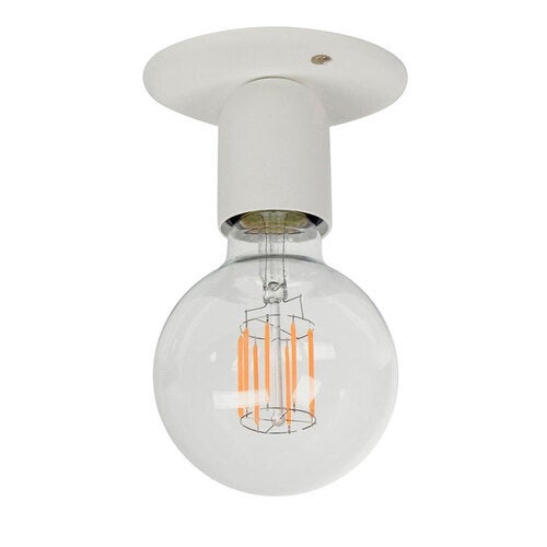 Regal indbygget loftslampe hvid struktur