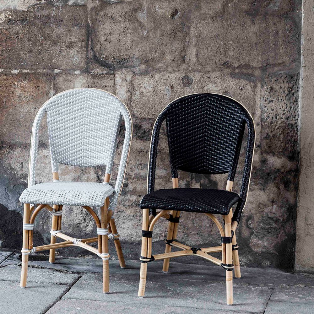 Sofie spisestol i blå rattan