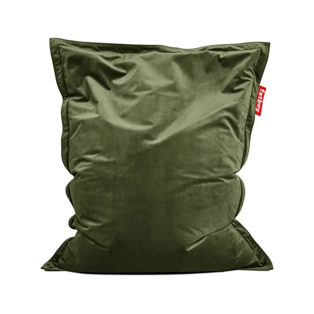 Fatboy, recycled original slim sækkestol velvet deep green