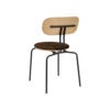 Curious Spisestol Eg/Sort Metal Teddy Brown
