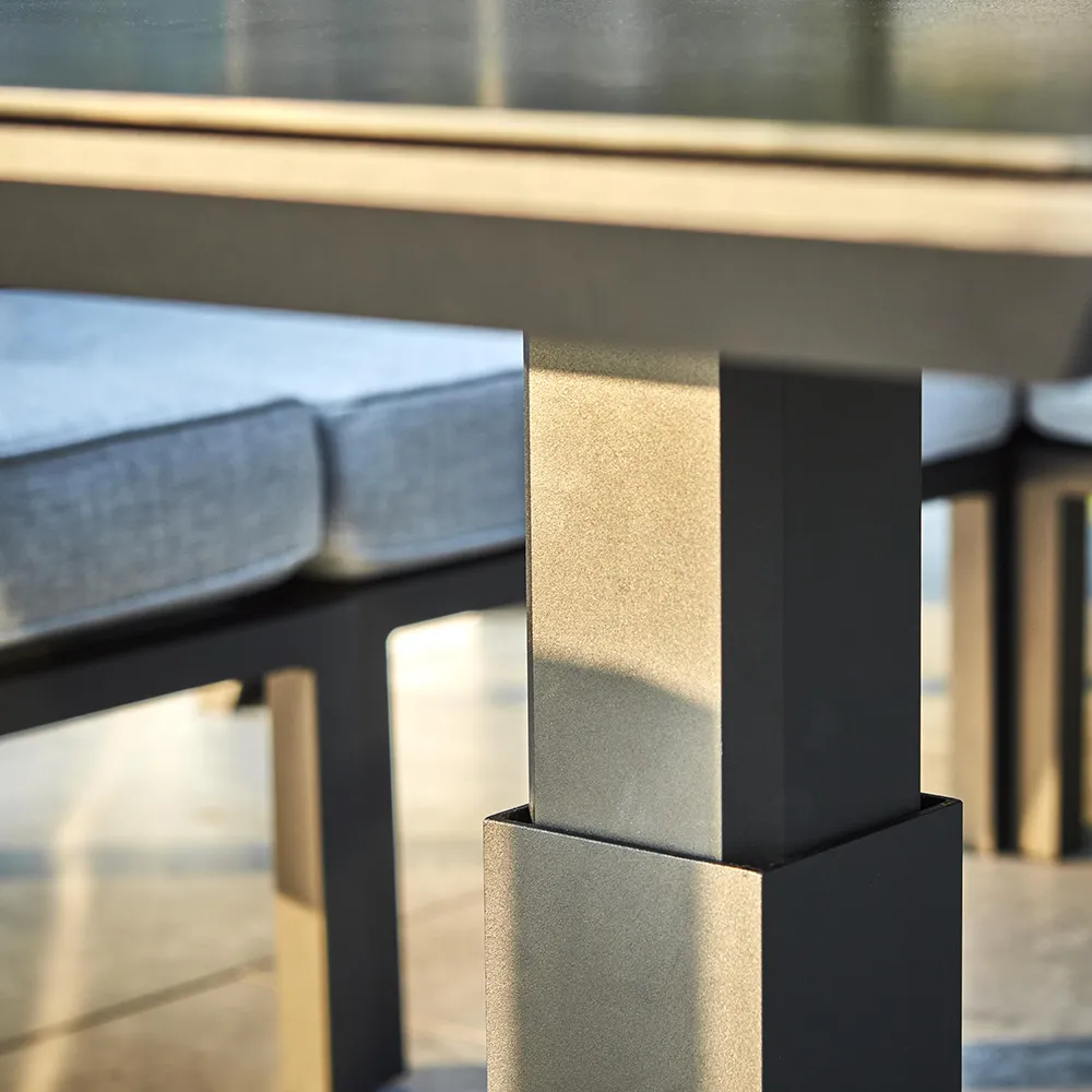 Heis Sofabord højdejusterbart 79x79 cm hvid