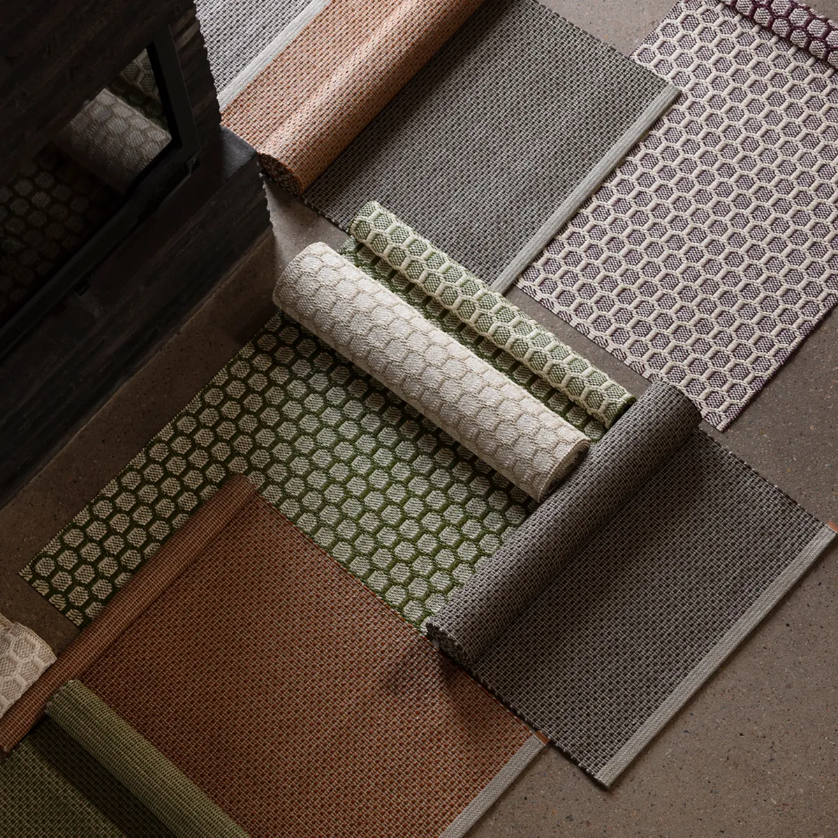 Vendbar Plastmåtte MIMI Beige/Vanilla 180 x 260 cm