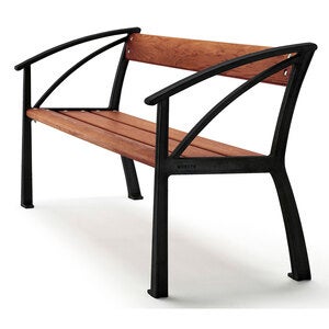 Vasa sofa sort / olieret mahogni