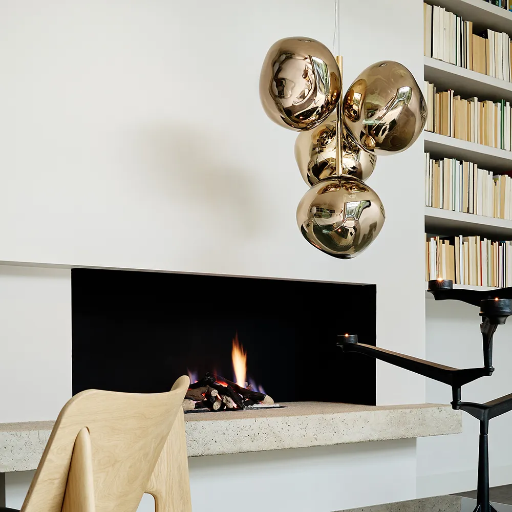 Melt Chandelier Mini Gold LED