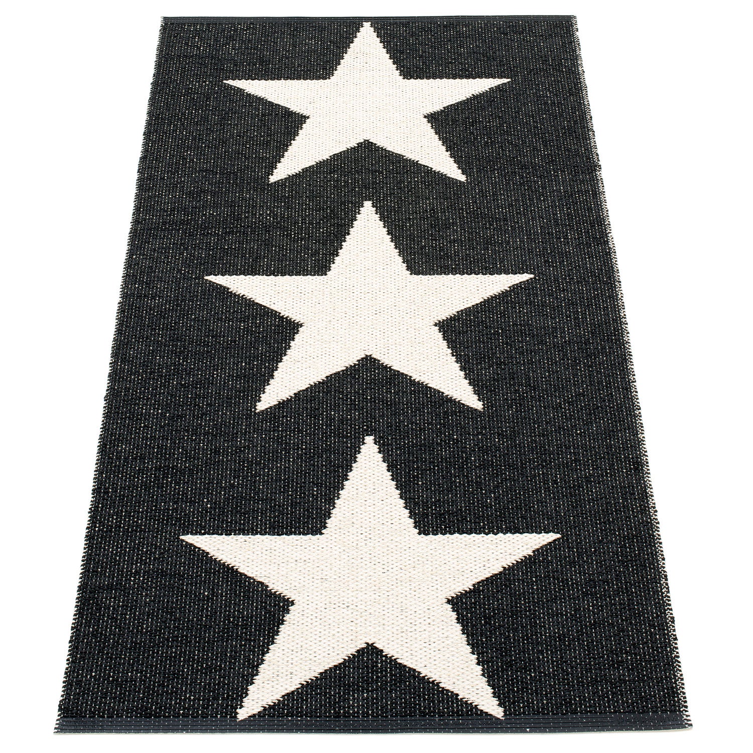 Pappelina, Viggo tæppe 70x150 cm one black / vanilla