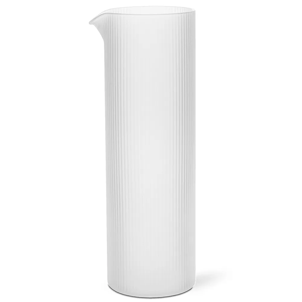 Ferm Living Ripple vandkaraffel 1,12 L Frosted