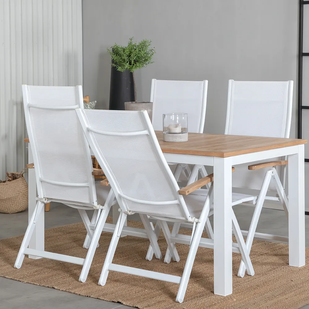 Panama positionsstol hvid 2-pak