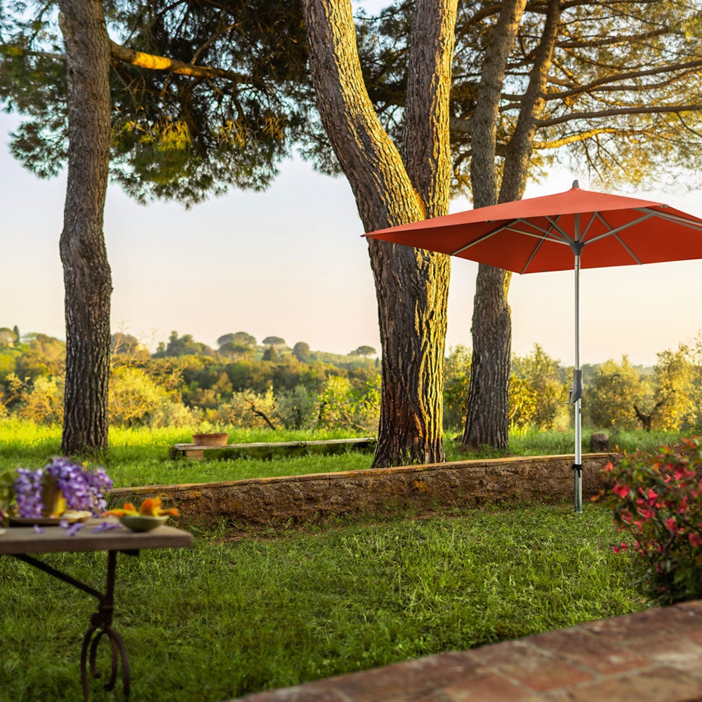 Alu-twist parasoll 330 cm #151 ash 