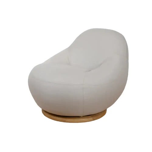 Gem loungestol m/teak dreje Sand, AirTouch