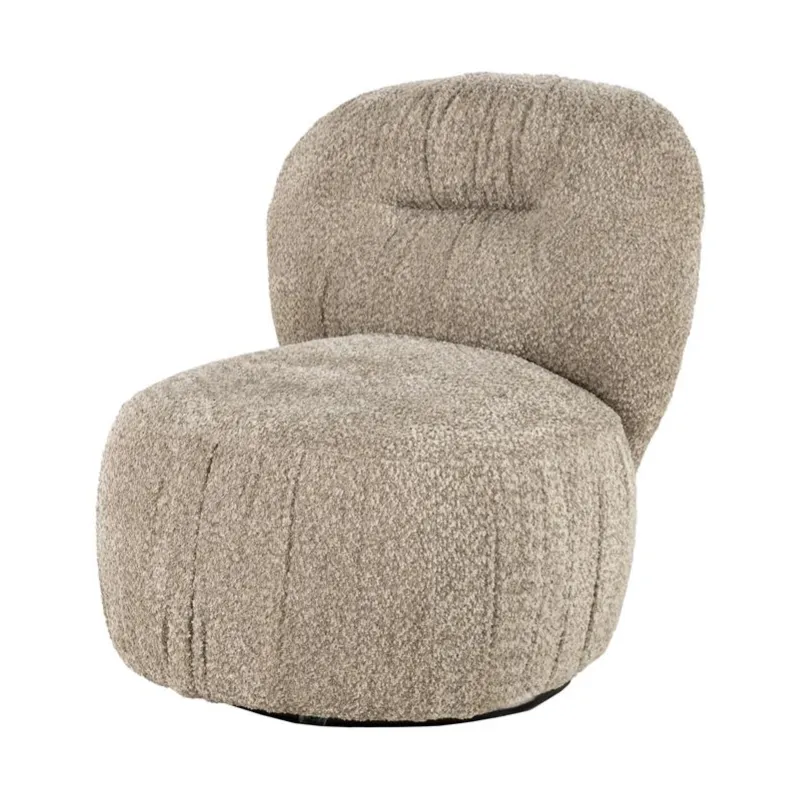 By-Boo, Roux loungestol 72x91x76,5 cm polyester taupe