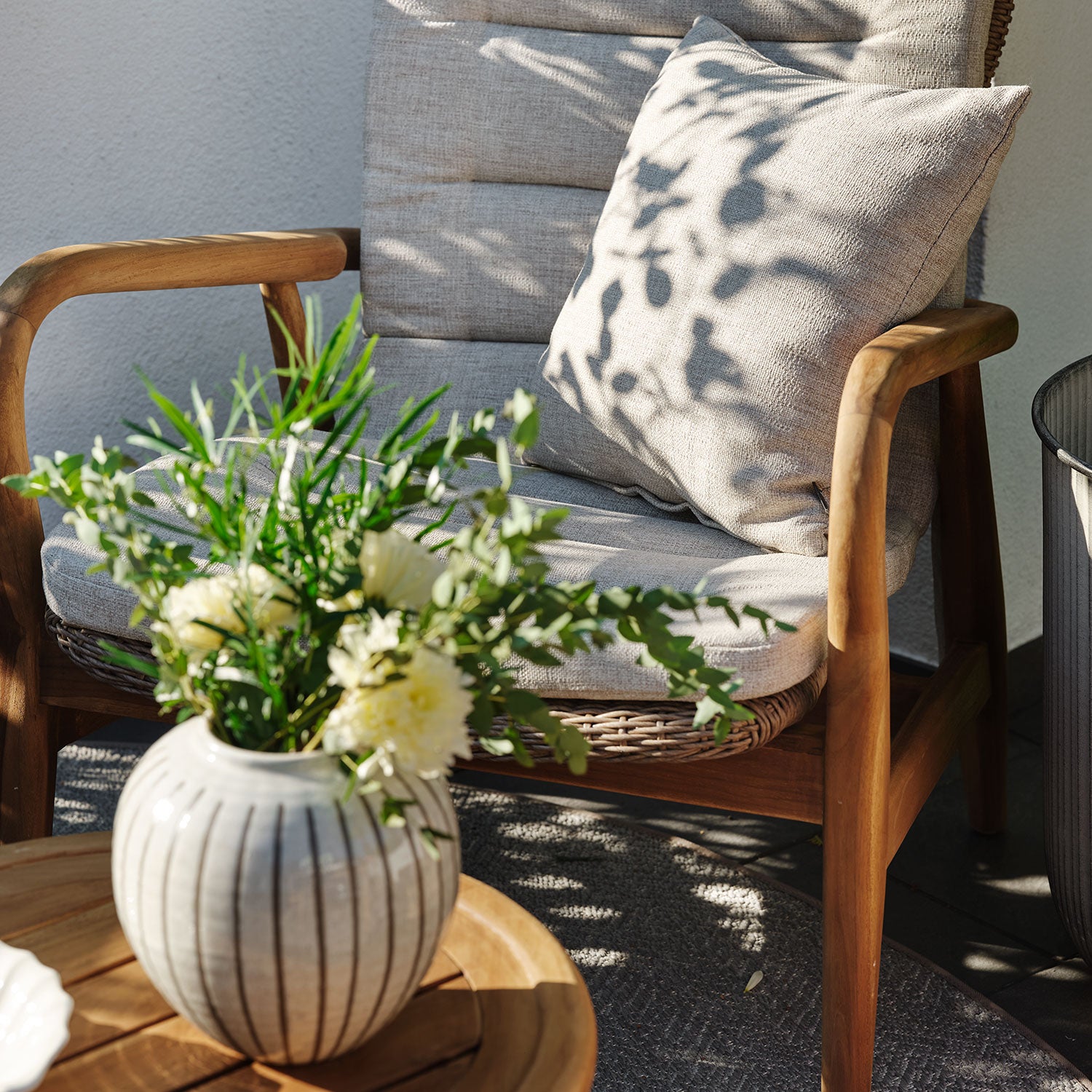 Lilja Lænestol Natur/Beige Brafab