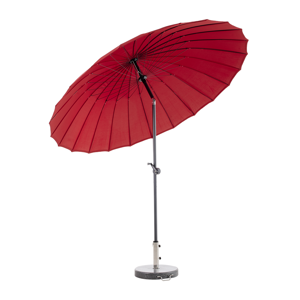 SHANGHAI Ø270 cm Antracit/rød