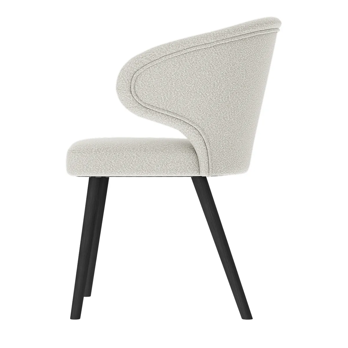 Arkansas spisestol Nobu bouclé cream