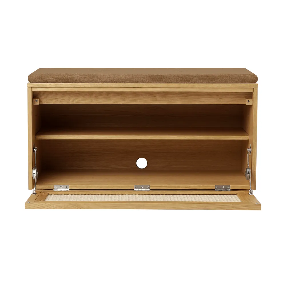 Opbevaringsbænk Hideaway Cane – Sugar Brown